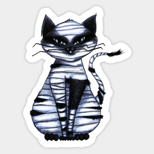 Mummy cat Sticker